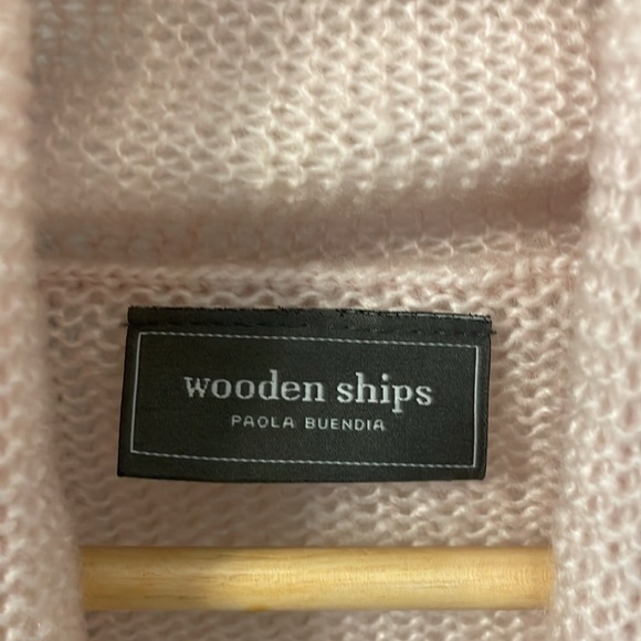 Wooden Ships by Paola Buendia Light Pink Wrap Cardigan Sweater - Picture 8 of 10